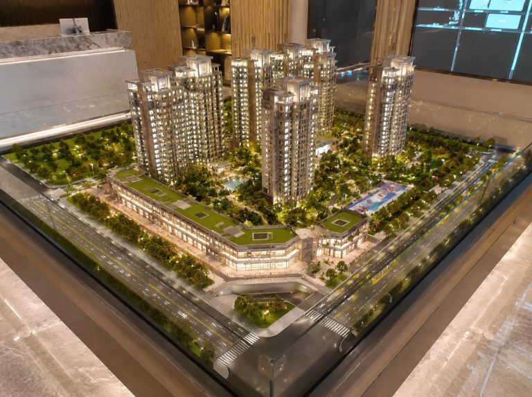 卓尼县地产楼盘建筑沙盘模型